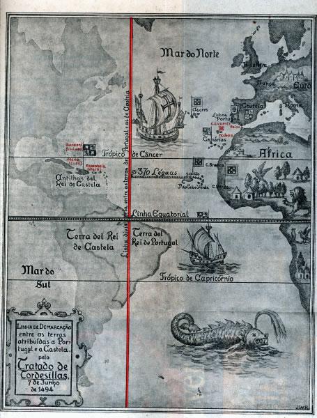 De encontro ao Tratado de Tordesilhas