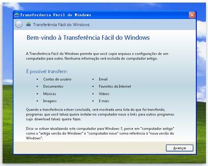 Faça backup e transferência com recursos do Windows