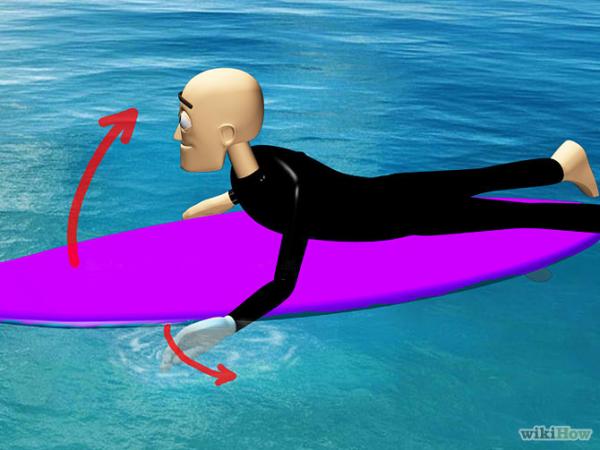 Mantenha o equilibrio em cima de uma prancha de surf
