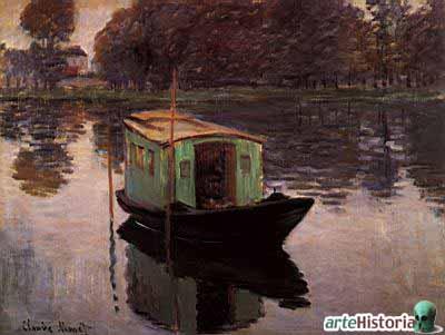 O barco como atelier de Monet