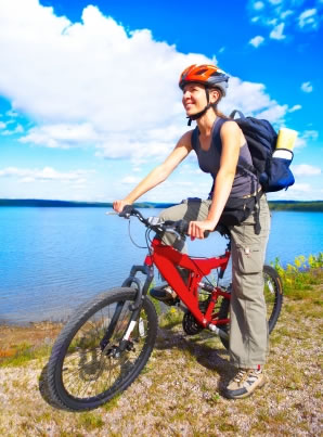 Os prazeres de pedalar ao ar livre!