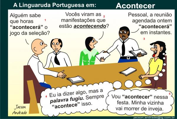 Pontos A Considerar No Emprego Do Verbo Acontecer