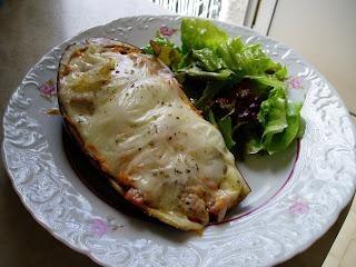 Receita Vegetariana - Beringelas Gratinadas com Soja Fina