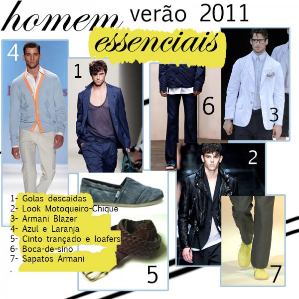 Verão 2011- Essenciais para Homem