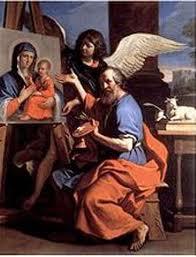 São Lucas Pintando a Virgem Maria do pintor Guercino